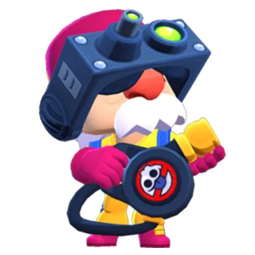 Цветной вариант раскраски гейл охотник за скуиками (гэйл)