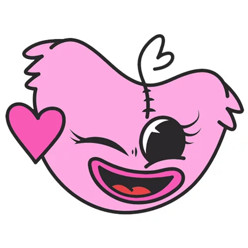 Цветной пример раскраски голова кисси мисси