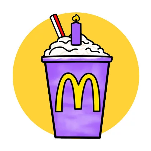 Цветной вариант раскраски гримаса шейк