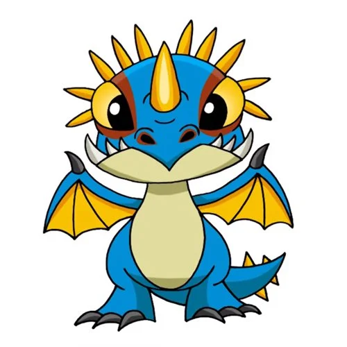 Цветной пример раскраски громгильда самка злобного змеевик