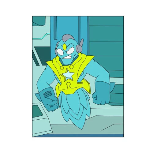 Цветной пример раскраски гуджитсу стар шедоу галактическая атака