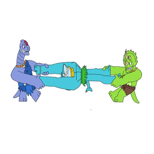 Цветной вариант раскраски гуджитсу тянущаяся игрушка