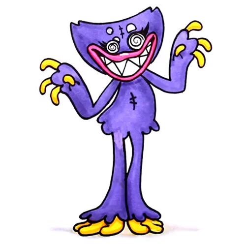 Цветной вариант раскраски хагги ваггги сисси блисси