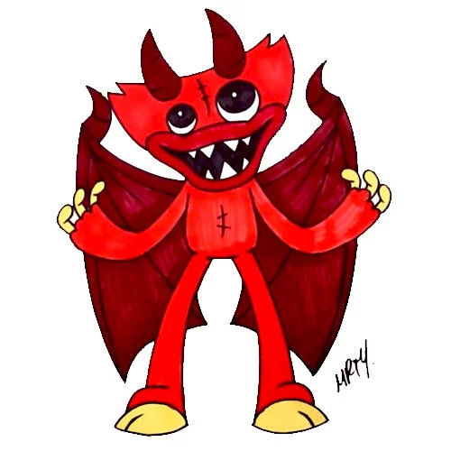 Цветной вариант раскраски хагги вагги скари лари