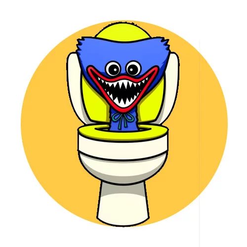 Цветной вариант раскраски хагги вагги скибиди туалет