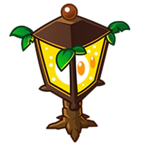 Цветной вариант раскраски хэллоуин растение