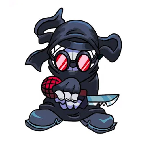 Цветной пример раскраски хэнк фнф