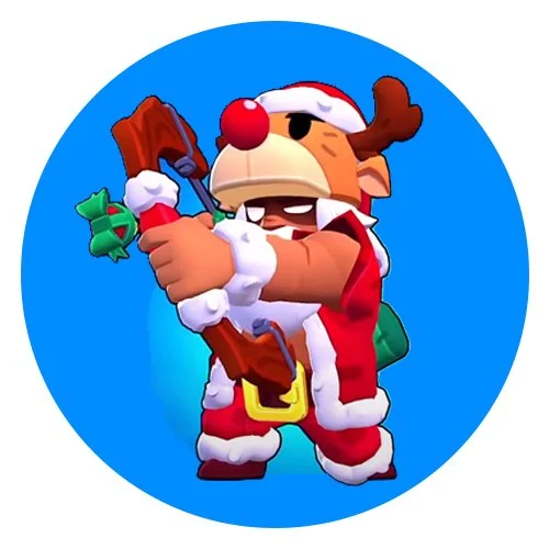 Цветной вариант раскраски хо-хо-хо бо новогодний