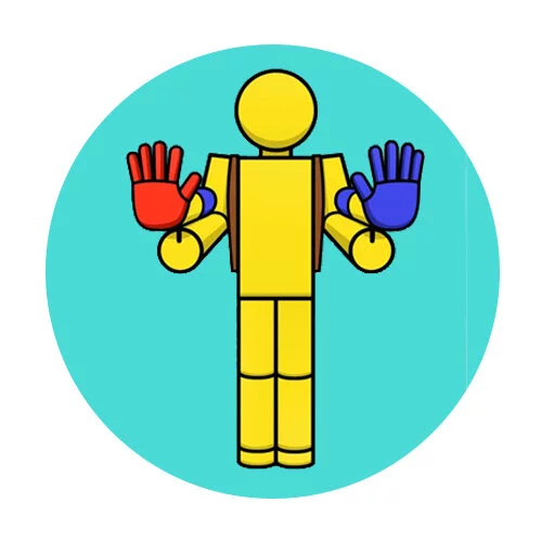 Цветной пример раскраски игрок персонаж поппи плейтайм