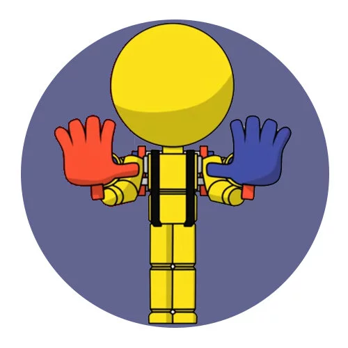 Цветной вариант раскраски игрок поппи плейтайм