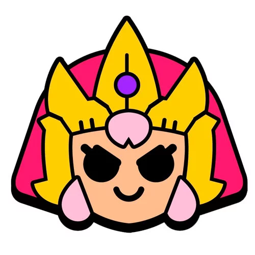 Цветной вариант раскраски императрица бонни