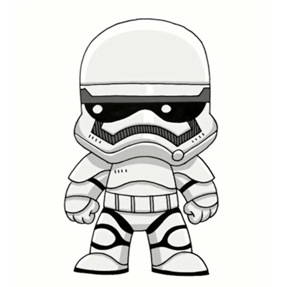 Цветной пример раскраски имперский штурмовик