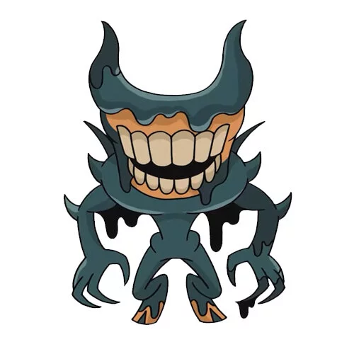 Цветной пример раскраски инк демон