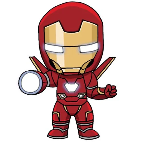 Цветной пример раскраски железный человек модификация