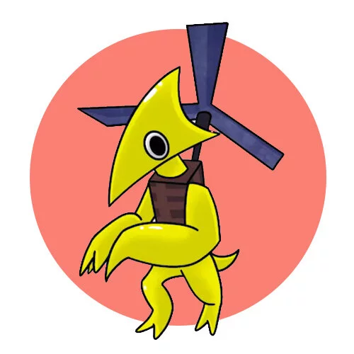 Цветной вариант раскраски желтый радужные друзья часть 2