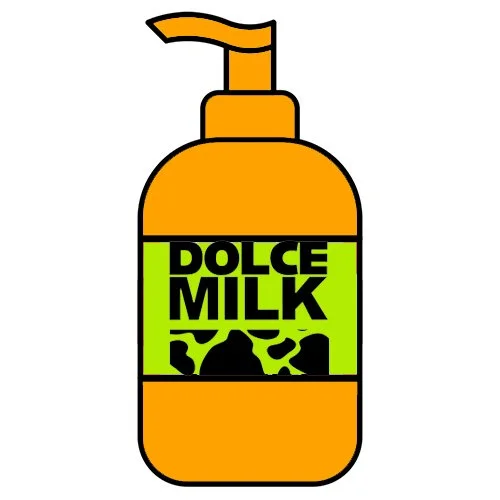 Цветной вариант раскраски жидкое милые дольче милк