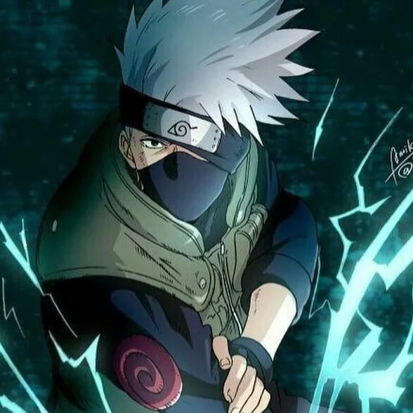 Цветной пример раскраски какаши атака