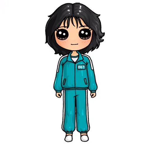 Цветной пример раскраски кан сэ бёк, игрок номер 067