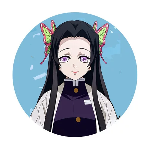 Цветной пример раскраски канае кочо аниме