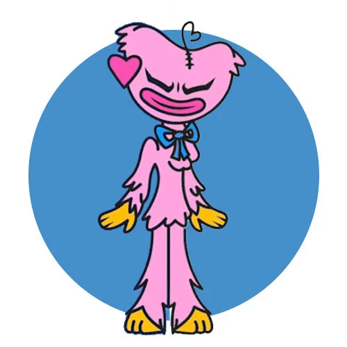 Цветной пример раскраски кисси мисси смущена