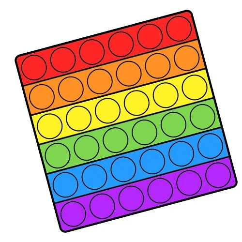 Цветной вариант раскраски классика