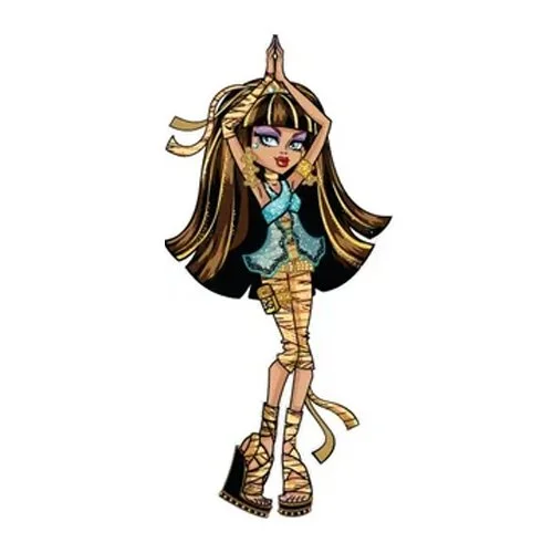 Цветной вариант раскраски монстр хай клео де нил красотка