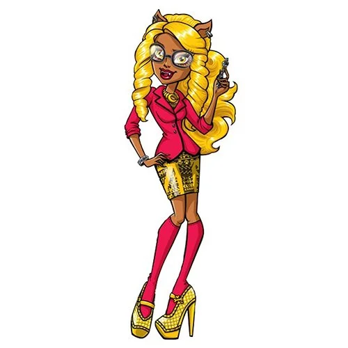 Цветной вариант раскраски клодия вульф монстр хай