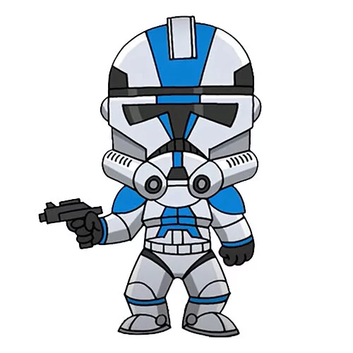 Цветной пример раскраски клон