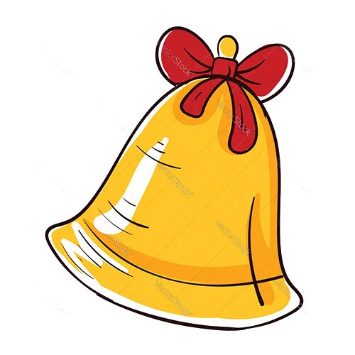 Цветной вариант раскраски колокольчик на боку