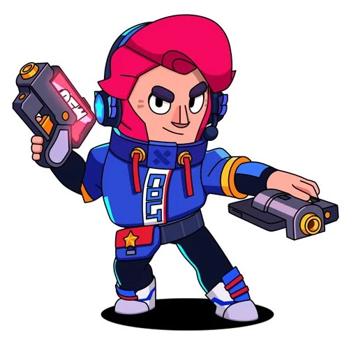 Цветной пример раскраски кольт дуэлянт