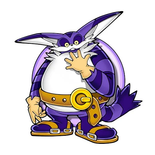 Цветной вариант раскраски кот биг