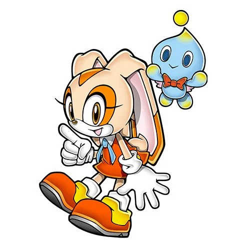 Цветной пример раскраски крольчиха крим и чао чиз