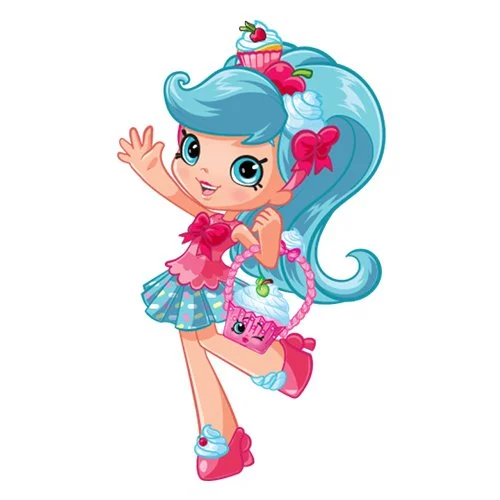 Цветной пример раскраски shopkins кукла джессикейк со вкусными пирожными