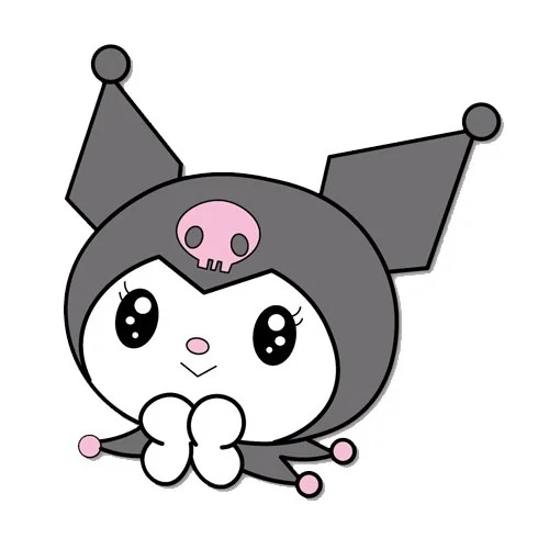 Цветной вариант раскраски куроми зайка