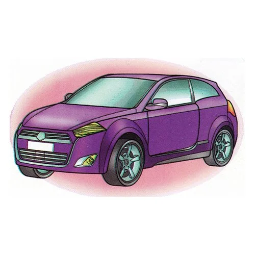 Цветной вариант раскраски лада с концепт