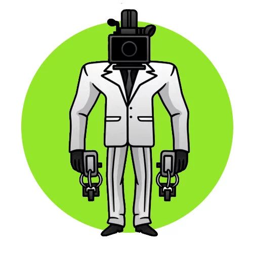 Цветной вариант раскраски large cameraman