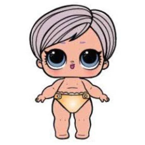 Цветной вариант раскраски лил большой малышка сестричка