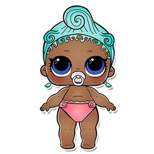 Цветной пример раскраски лил драгоценная малышка сестричка