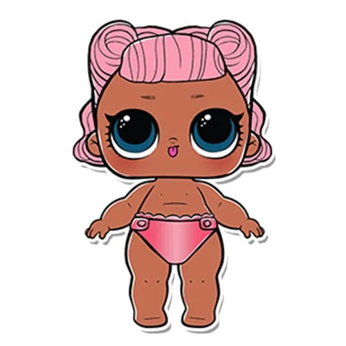 Цветной вариант раскраски лил малышка ангел сестричка