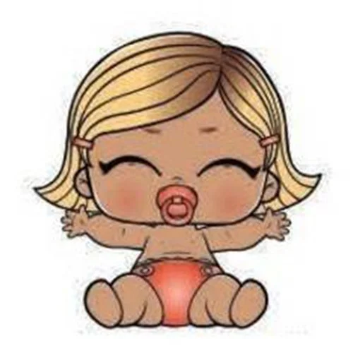 Цветной вариант раскраски лил прим малышка сестра