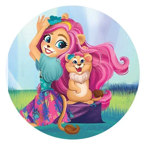 Цветной вариант раскраски лиора лёва и снеззи. 4я волна (энчантималс)