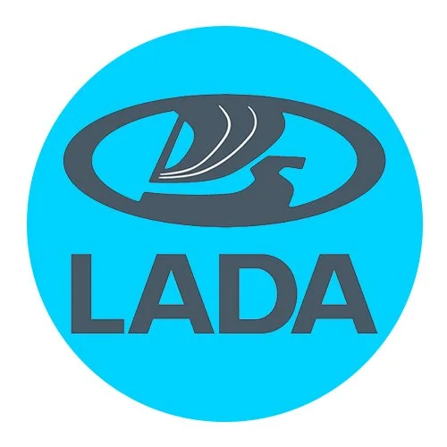 Цветной вариант раскраски лого и значок лада