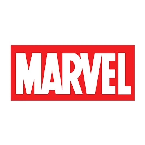 Цветной вариант раскраски логотип марвел