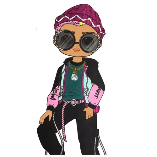 Цветной вариант раскраски лол omg мальчик