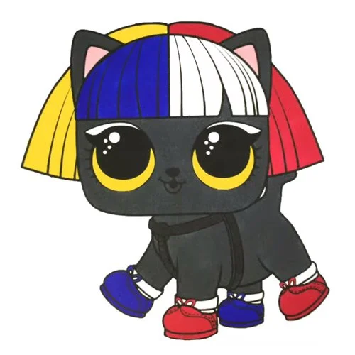 Цветной вариант раскраски лол питомцы египет