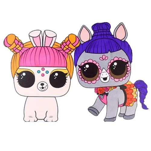 Цветной вариант раскраски лол питомцы новая серия