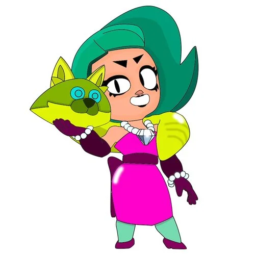 Цветной вариант раскраски лола скин боец новый броулуин и броуливуд