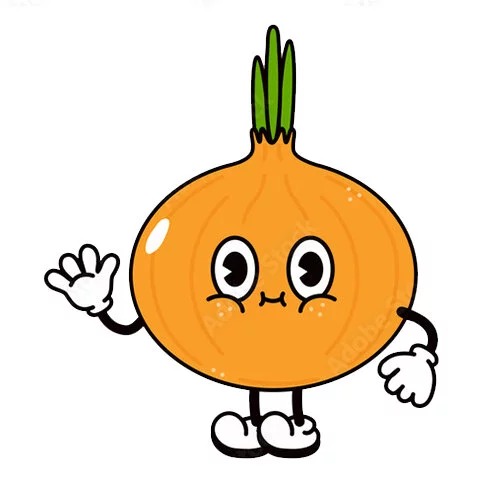 Цветной вариант раскраски лук каваи