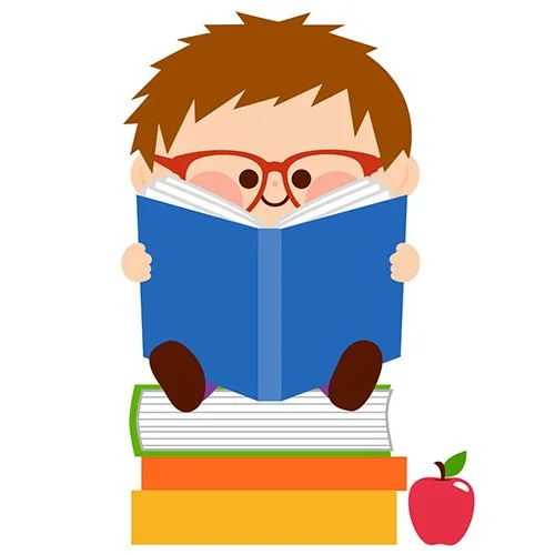 Цветной вариант раскраски мальчик учится 1 сентября