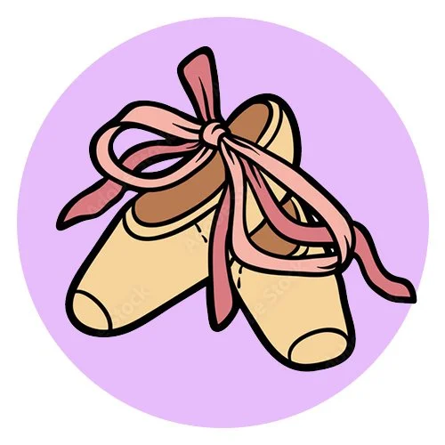 Цветной пример раскраски маленькие пуанты